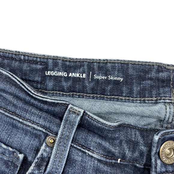 AG Adriano Goldschmied Jeans Leggings 28R Super Skinny‎ Zipper Denim Pockets - Picture 4 of 8